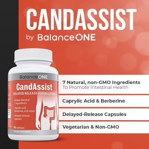 Balance ONE 2 Month Kit | Probiotic, CandAssist, Liver One | 15 Billion CFU Probiotic | Natural Cleanse with Caprylic Acid | Liver Support with Milk Thistle