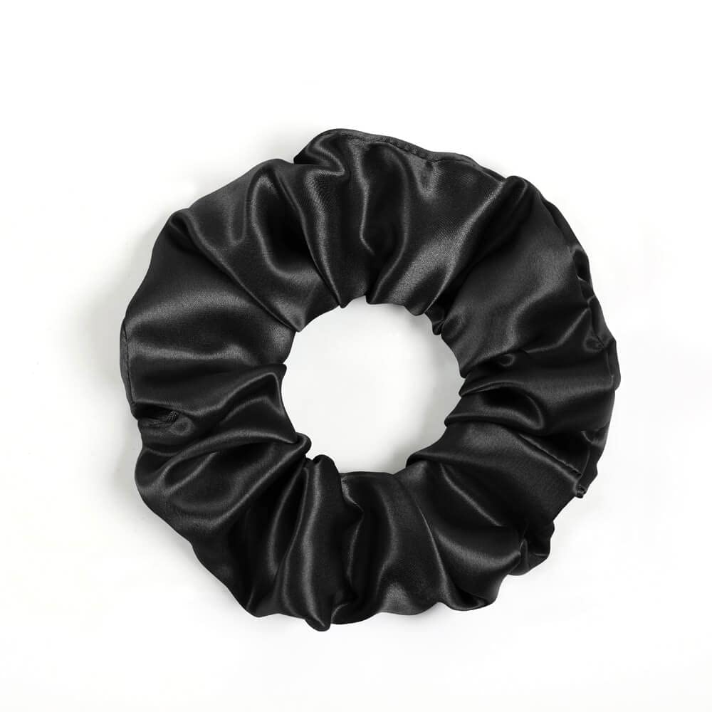 Disangni Silk Hair Scrunchies For Frizz&Breakage Prevention, Pure 22Momme100% Mulberry Silk Hair Ties No Damage, Elastic Silk Po
