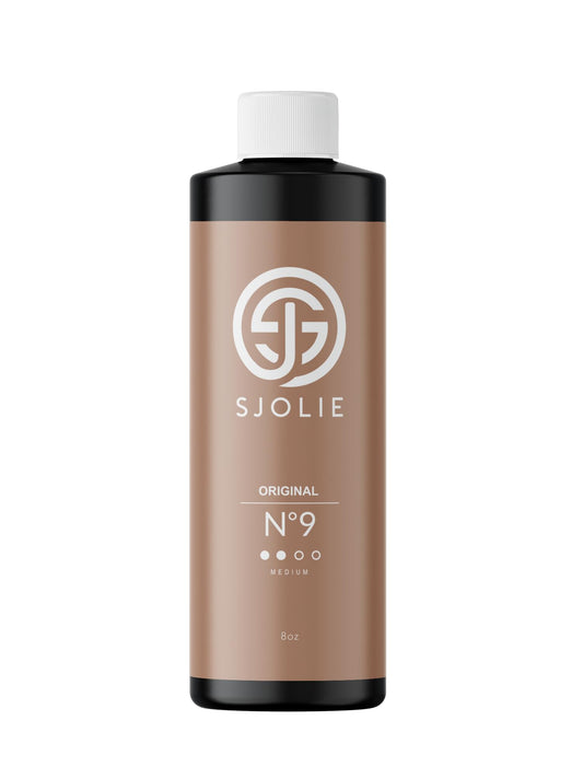 Sjolie Spray Tan Solution - No. 9 - Medium Hydrating Tanning Spray | Sunless Tanner For Long Lasting, All Natural Glow (8Oz)