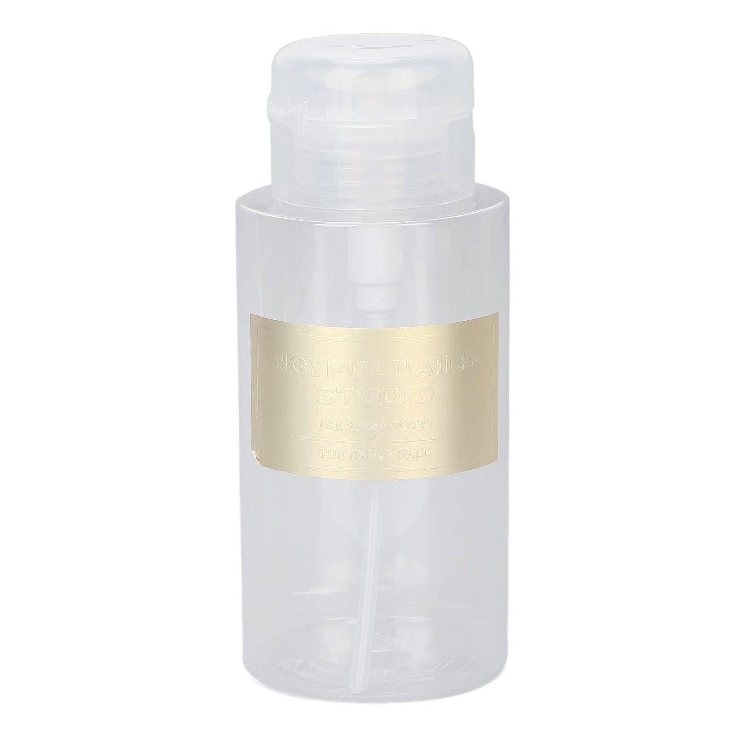 300Ml Push Pump Dispenser Bottle, Multi Purpose Nail Remover Lotion Pump Dispenser, Empty Press Bottle For Nail Polish And Makeu