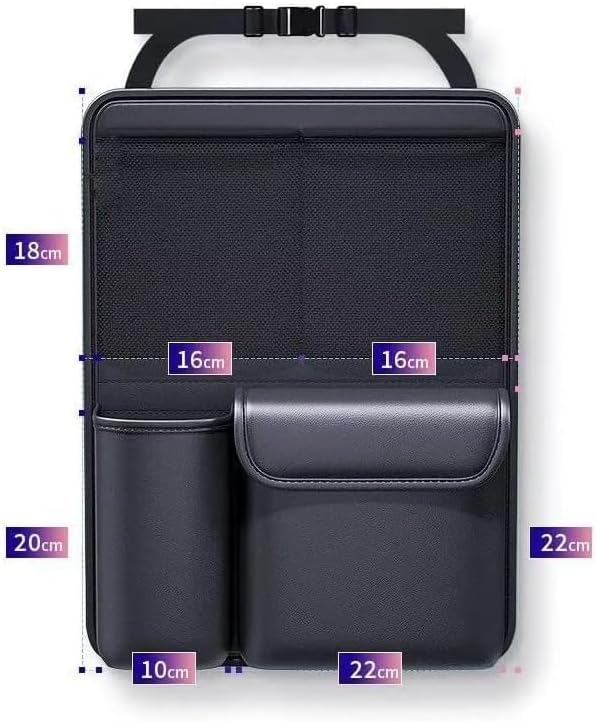Car Trunk Organizer Backseat Storage Bag for Honda CRV Hybrid 2023-2026, Heavy Duty Hanging Cargo Net Pocket Space Saving Leather Interior Accessories,3pcs