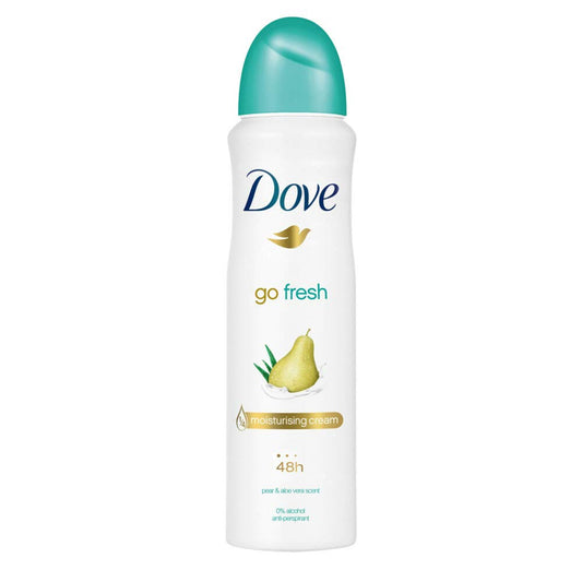 Dove Men + Care Go Fresh Pear & Aloe Vera Scent Antiperspirant Spray 150Ml = 5.07Oz Plus One Free Pantene 1.7Oz Pro-V Deep Forti