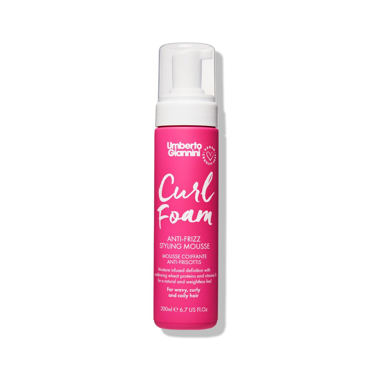 Umberto Giannini Curl Volumising Foam - Body And Bounce Frizz-Free Mousse 200Ml