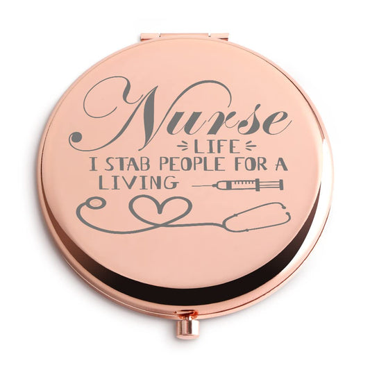 Dyukonirty Nurse Gifts For Women Travel Makeup Mirror Graduation Gifts Medical Assistant Nurse Practitioner Birthday Nurse Gifts