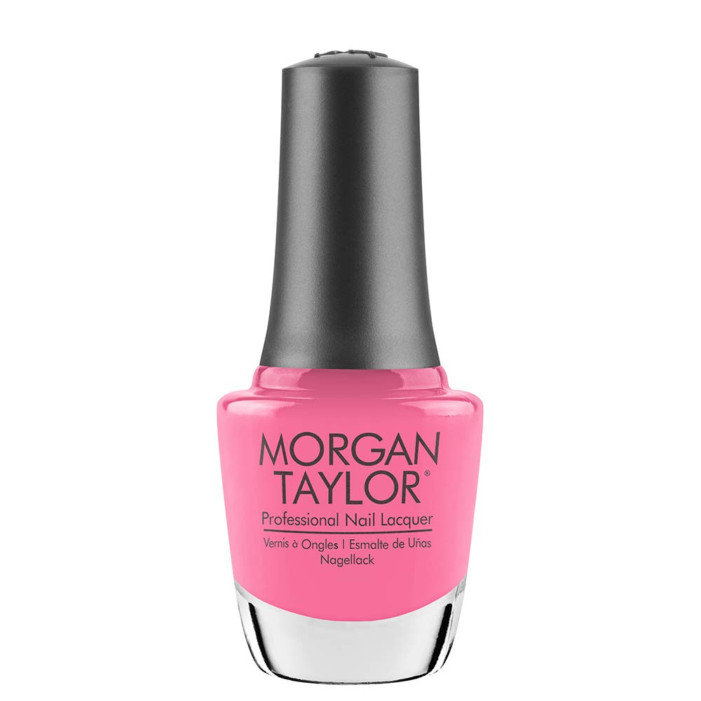 Morgan Taylor Nail Lacquer (Make You Blink Pink) Bright Pink Nail Polish, Finger Nail Polish, Long Lasting Nail Polish, Bright P