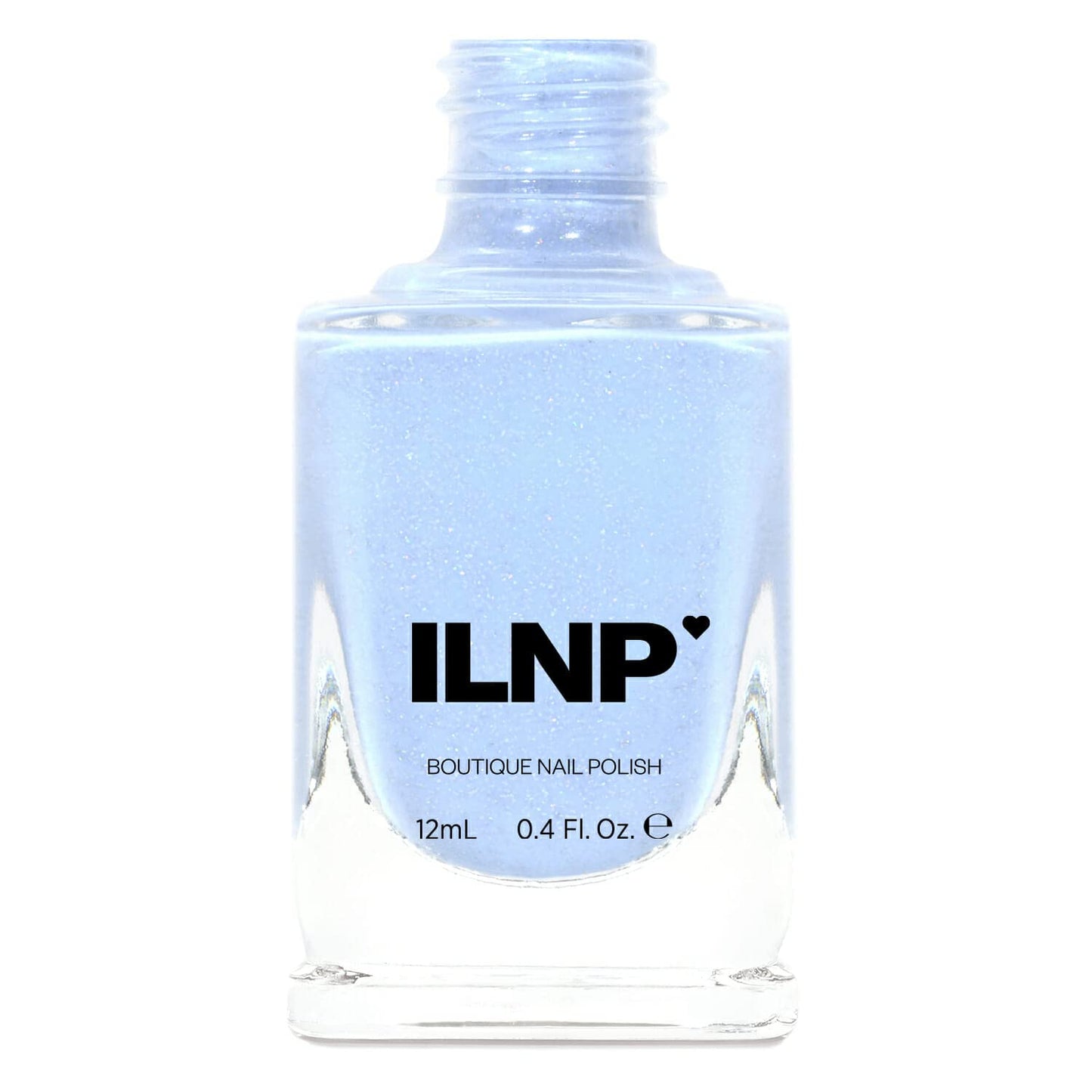 Ilnp Carried Away - Creamy Periwinkle Blue Holographic Jelly Nail Polish
