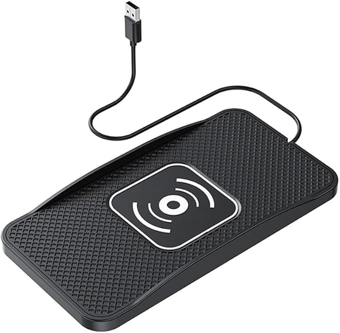 Wireless Car Charger Pad for Toyota RAV4 Prime 2021-2024, Type-C/USB 20W Car Wireless Charger Non-Slip Phone Charging Pad Car Accessories,B 30cm Cable USB Plug