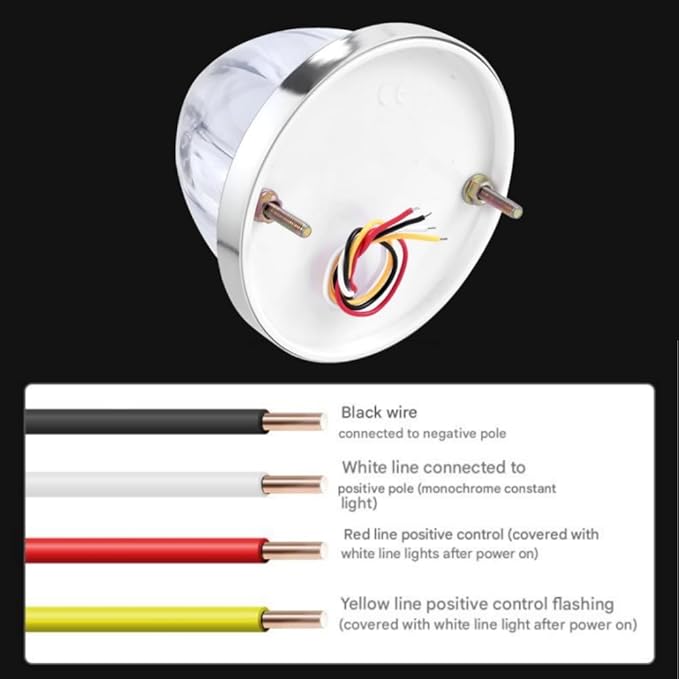 2PCS Dual Revolution LED Watermelon Lights with Bracket, Semi Truck Marker Lights with 3 Color Modes, Super Bright Star Watermelon LED Light, Universal Underglow Light for Trucks (Red and Amber)