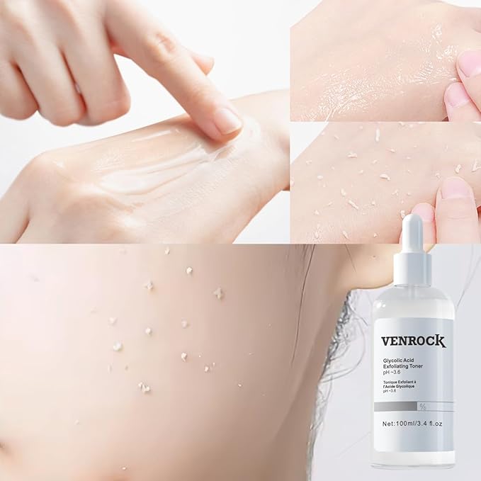 7% Glycolic Acid Exfoliating Toner, Exfoliating Facial Toner, Pore Minimizing Toner, Smooth Skin, Even Tone, Hydrating Formula