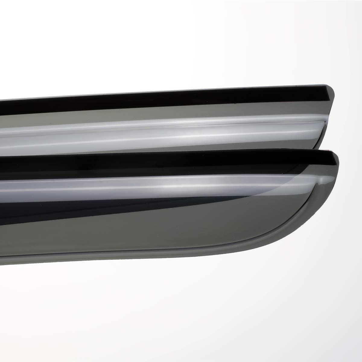 2pcs Outside Mount Style Dark Smoke Window Rain Guards Durable Side Wind Deflectors Window Visors Fit for 2000-2006 Toyota Tundra Standard Cab