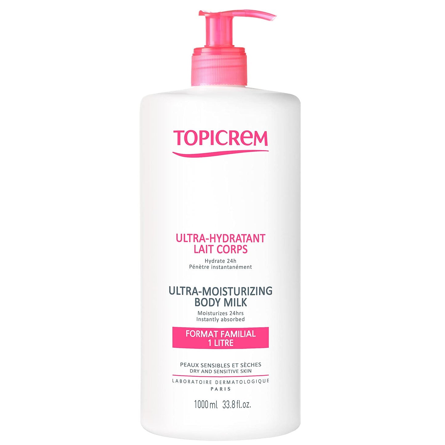 Topicrem Ultra-Moisturizing Body Milk 1000Ml