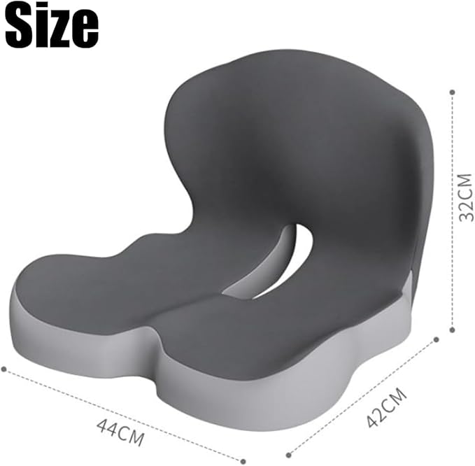 Back and Seat Cushion, Trucker Seat Cushions for Long Sitting, Car seat Cushion with Back Support, Seats Cushions for Lumbar Pain and Supporting The HIPS, Trucker Essentials (H)