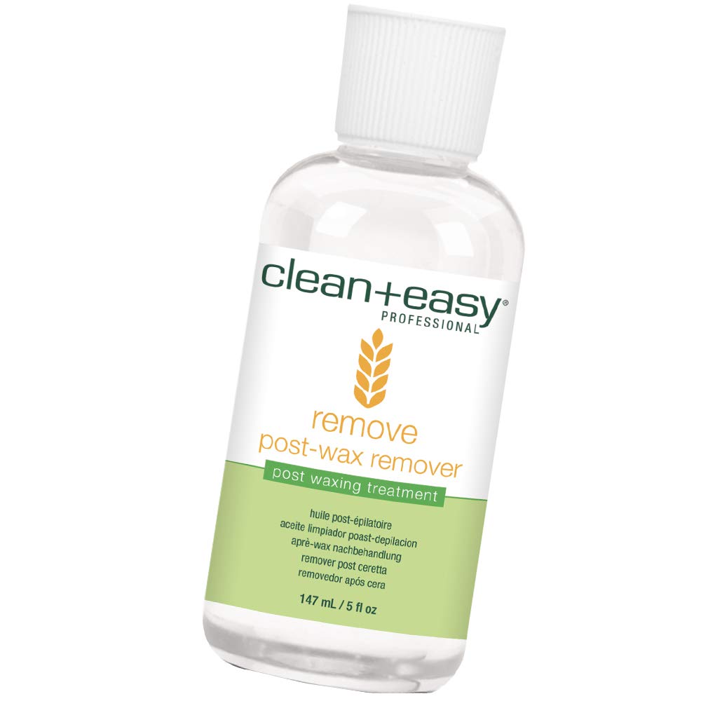 Clean + Easy Remove - After Wax Remover For The Skin With Wheat Germ Oil, Post Waxing Cleanser, 5 Oz