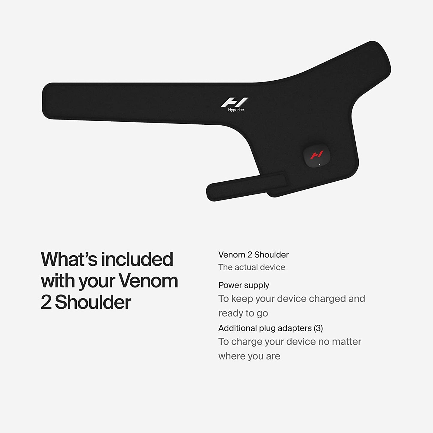 Hyperice Venom 2 Back Wrap - Provides Advanced Heat and Vibration for Pain, Soreness and Inflammation - FSA-HSA