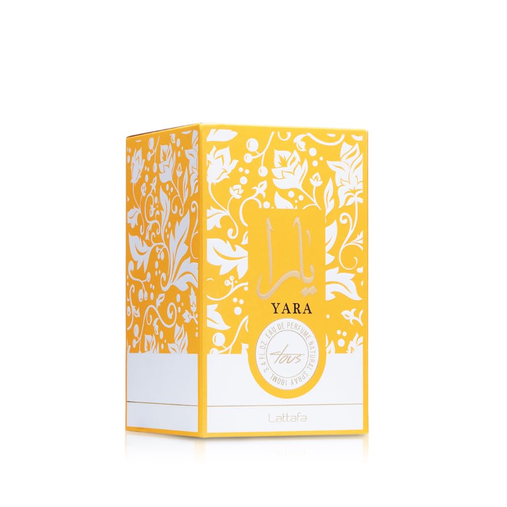 Yara Tous Eau de Parfum Spray for Women | 3.4 Oz | Pack of 4 | Lattafa
