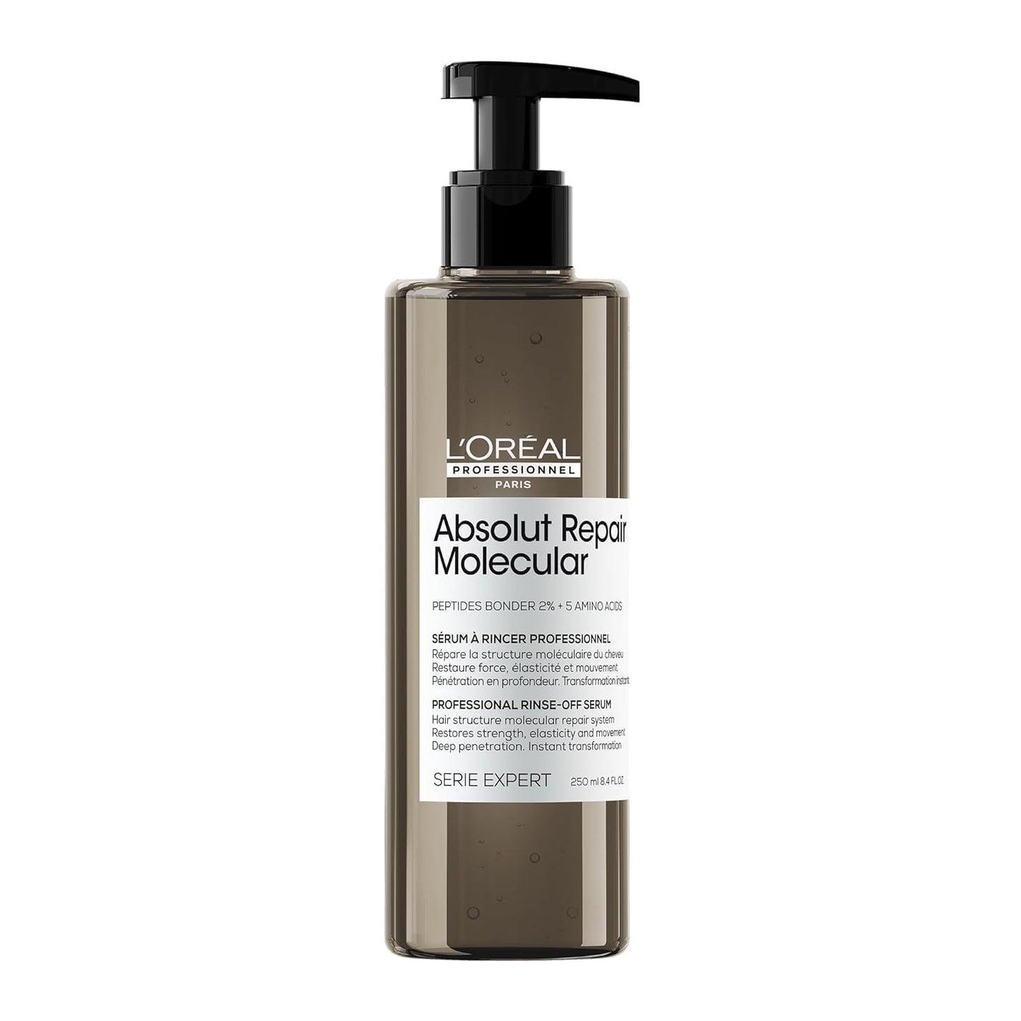 L'Or  Al Professionnel Molecular Repair Hair Serum | Deep Conditioning Treatment For Extremely Dry Damaged Hair | Peptides Bonde