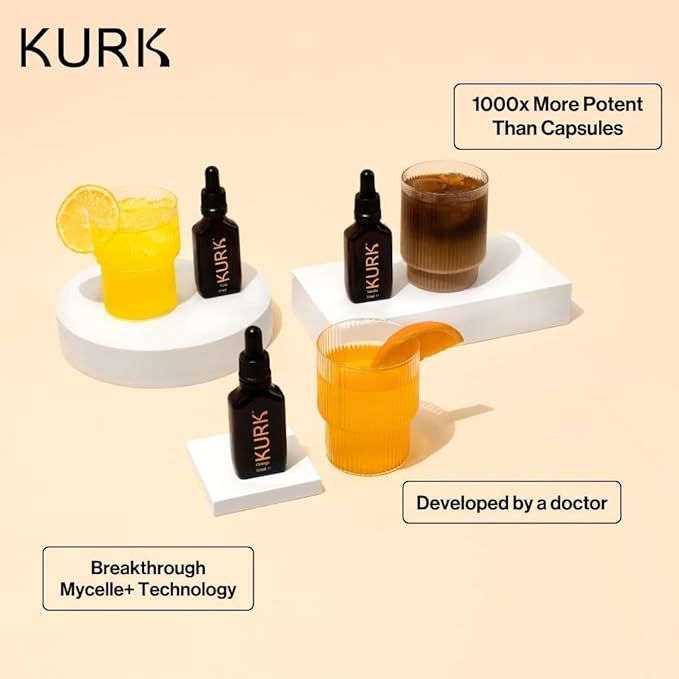 High Strength Liquid Curcumin Oil from Turmeric | Advanced Absorption Technology | 1000x More Absorbent Than Powders & Capsules - Vanilla 1 Fl Oz (30ml)