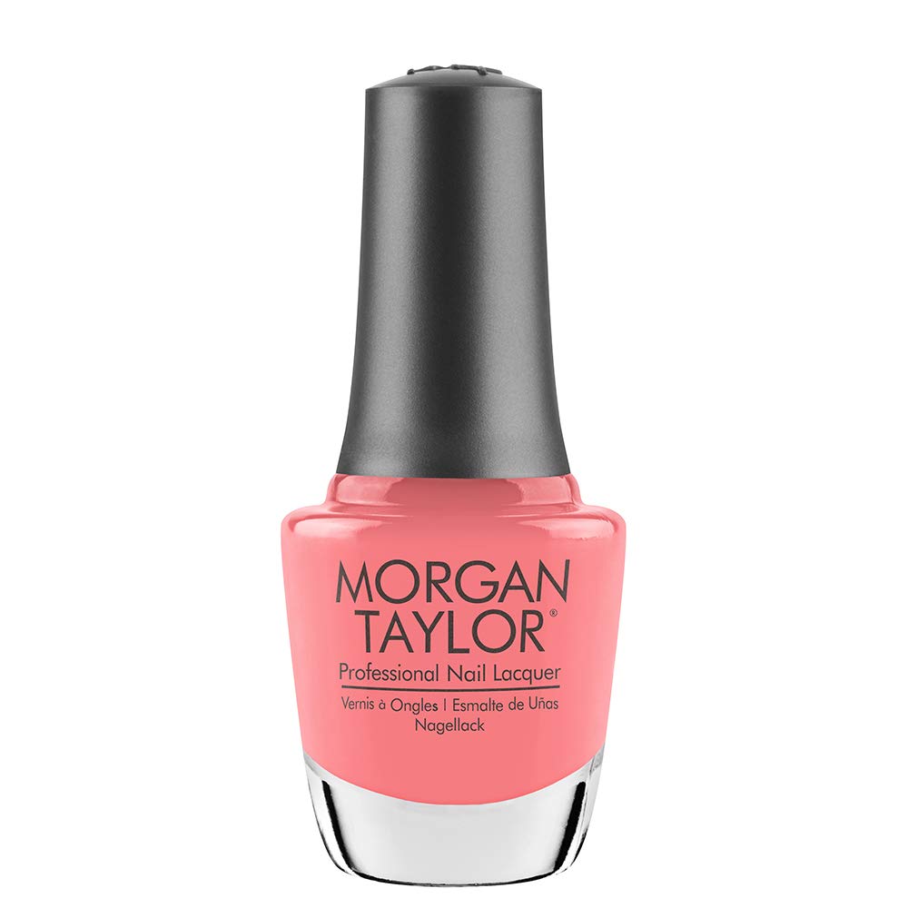 Morgan Taylor Nail Lacquer (Beauty Marks The Spot) Coral Nail Polish, Finger Nail Polish, Long Lasting Nail Polish, Coral Nail L