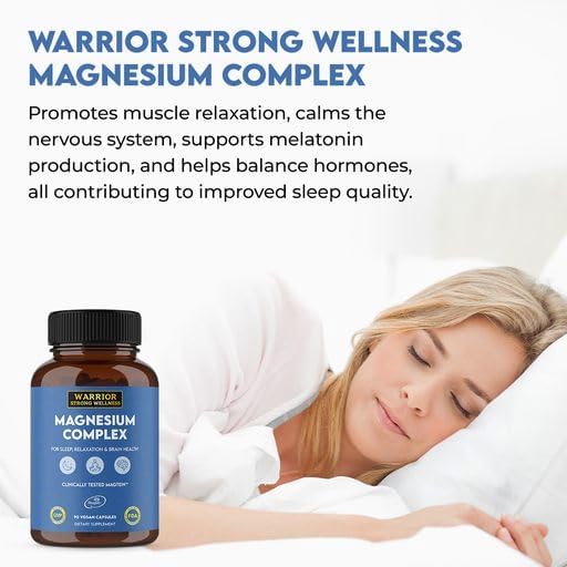 Magnesium Complex -Triple Blend 100% Chelated Mag Supplement-Magtein Magnesium L-Threonate for Memory & Brain Health -Glycinate, Sleep Well-Taurate- Relaxation