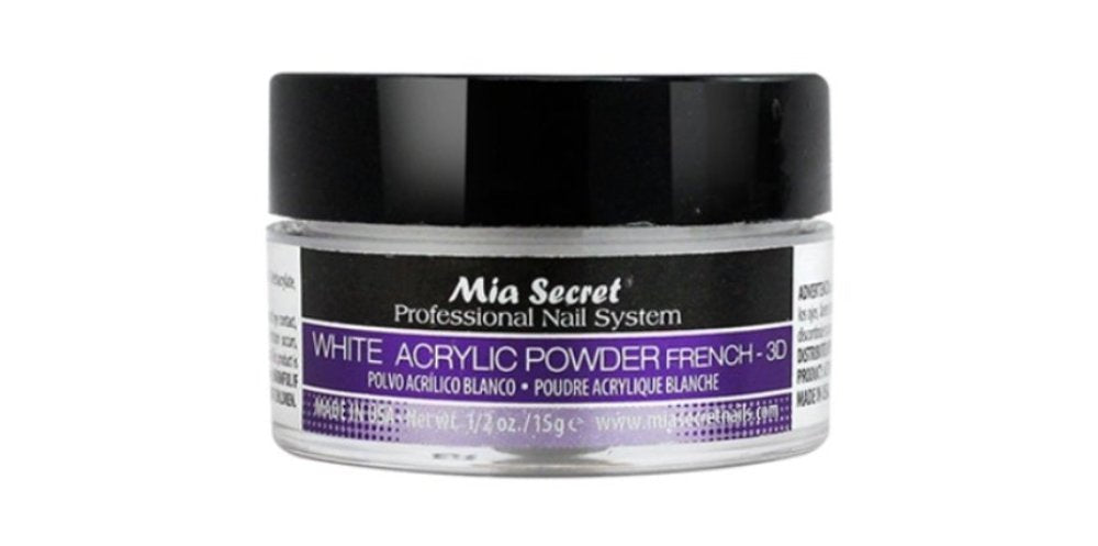 Mia Secret White Acrylic Powder 0.5 Oz.