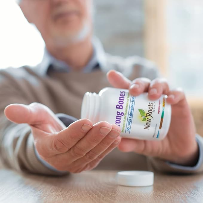 New Roots | Strong Bone Supplement with Super Blend 22-Ingredients: Glucosamine Sulfate, Calcium, Magnesium, Turmeric, Vitamin D3, B1, K2, B12, Zinc (360 Veg Caps)
