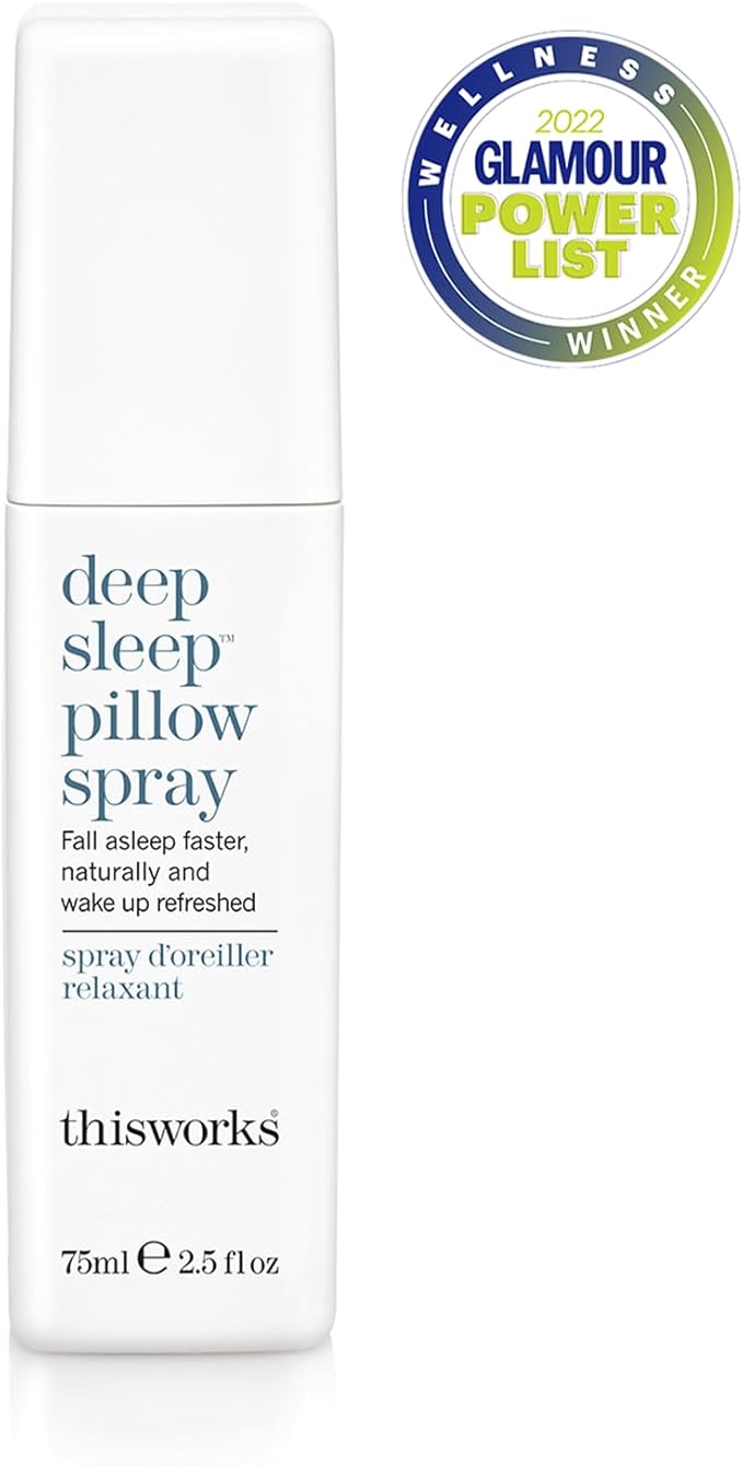 thisworks Deep Sleep Pillow Spray, Natural Relaxation Aid for Stress & Anxiety Relief, 2.5 fl oz (Best Value | Most Popular Size)