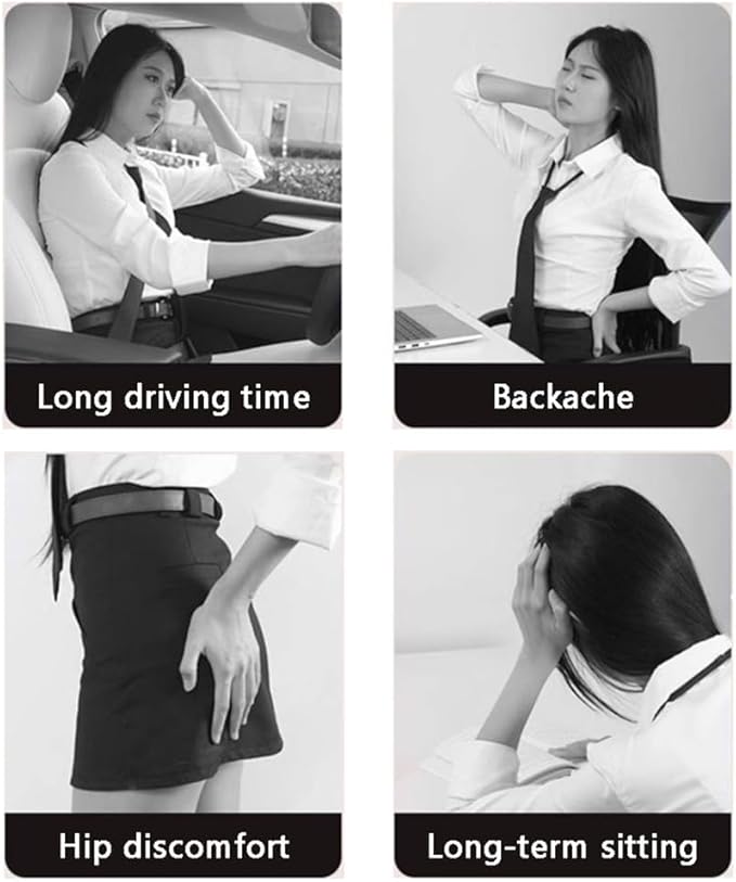 Car Seat Chair Back Cushion for Toyota RAV4 Prime 2025, Wooden Beads Ventilate Mesh Lumbar Brace Strong Durable Relieve Fatigue Summer Interior Accessories,C-Seat pad