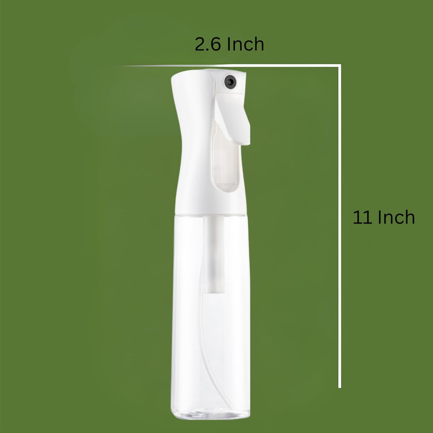 Ultra Fine Continuous Hair Spray Bottle | Black | 10.1 Oz | For Hairstyling & Misting