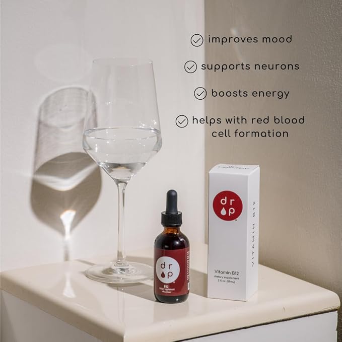 Drop Supplements Elderberry Drops, Vitamin B12 Drops and Vitamin D3+K2 Drops Bundle