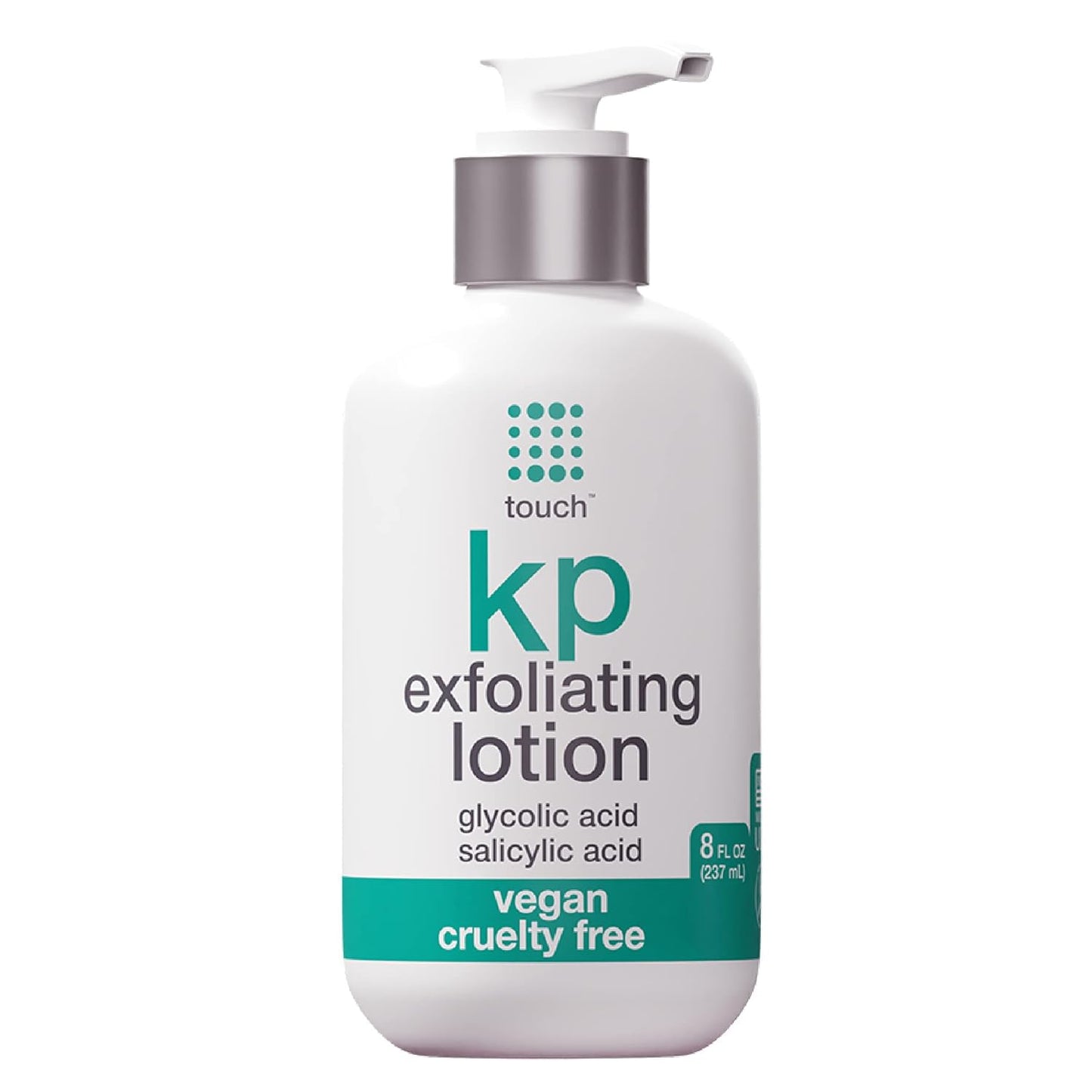 TOUCH Glycolic Acid Lotion for Keratosis Pilaris - KP Lotion Moisturizer - Glycolic Acid Body Lotion for AHA BHA Rough & Bumpy S