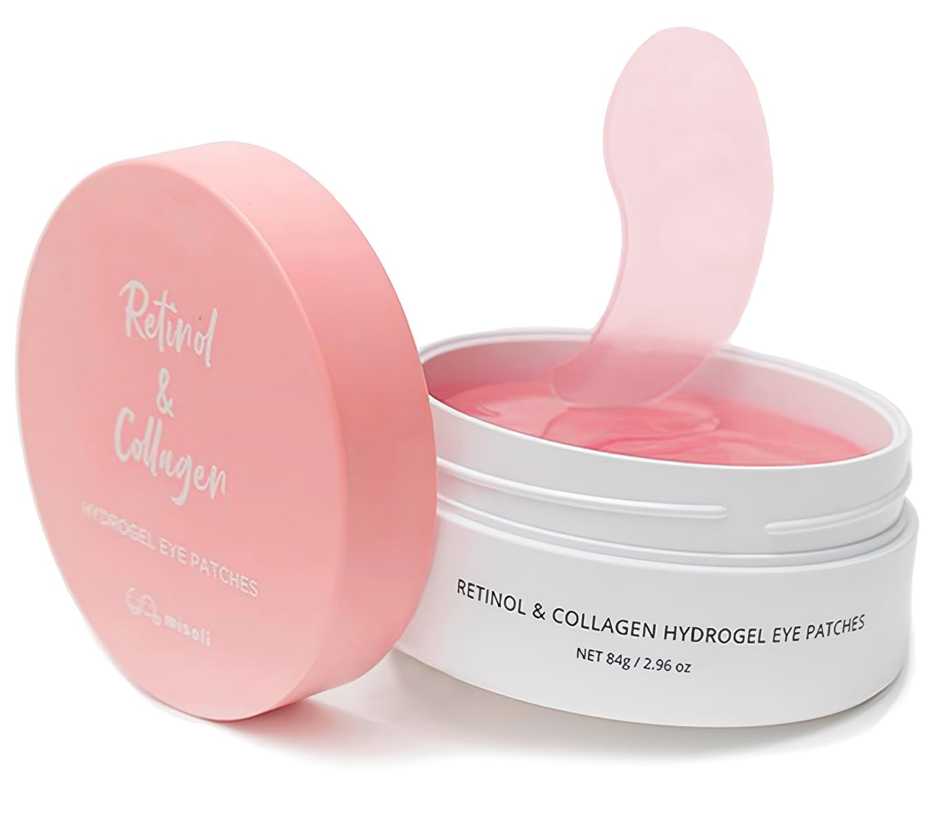 Misoli Retinol & Collagen Under Eye Patches - Under Eye Patch For Puffy Eyes & Bags, Dark Circles And Puffiness, Cooling Patches