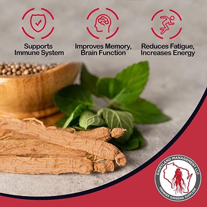 Red Panax Ginseng Powder with Natural Ginsenosides (16 oz)- Supports Healthy Energy, Vitality, Mood and More, Korean Panax Ginseng Root Powder for Smoothies, Coffee or Drinks (2 Packs)