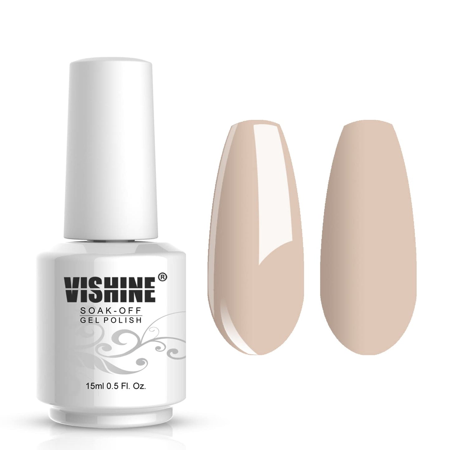 Vishine Gelpolish Professional Uv Led Soak Off Varnish Color Gel Nail Polish Manicure Salon Beige(1405)
