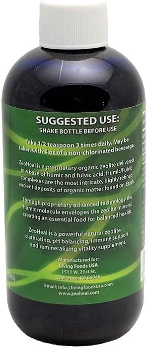 ZeoHeal - Humic and Fulvic Acid Mineral Supplement 8 Fluid Ounce (3-Pack)
