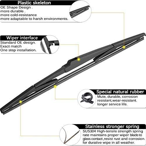 AUTOBOO 22"+21" Windshield Wipers with 11" Rear Wiper Blade Sets Replacement for Jeep Grand Cherokee 2014 2015 2016 2017 2018 2019 2020 2021-Original Factory Quality (Pack of 3)