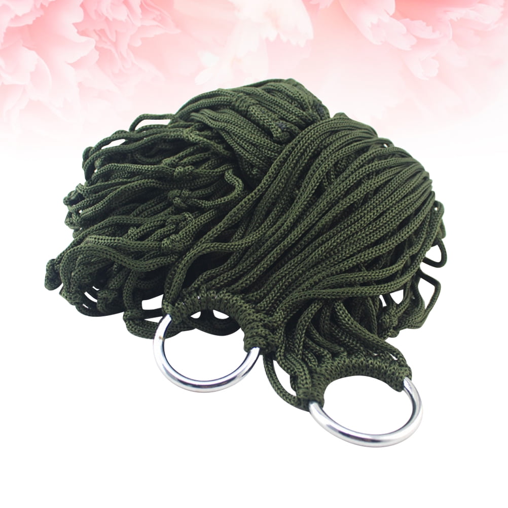 NUOLUX 1Pack Compact Travel Hammock in Green for Sleeping Outdoors 94.5*31.5*2in