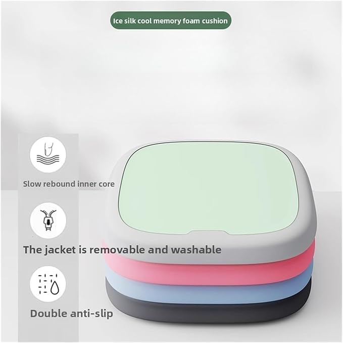 Memory Foam Car Seat Cushions with Lumbar Support - Cool and Breathable Comfort for Car and Office Seats(B,45x45cm)