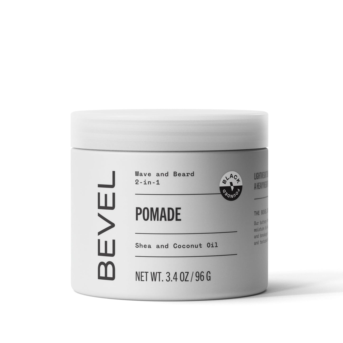 Bevel Beard Balm & Hair Pomade For Waves With Coconut Oil And Shea Butter, Locks In Moisture To Help Reduce Frizz And Breakage,