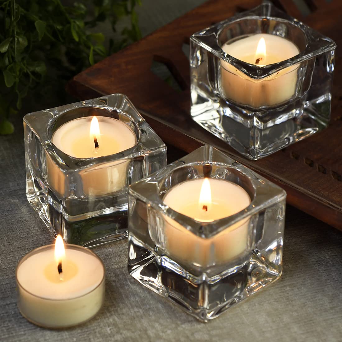 DEYBBY Natural Scented Soy Wax Tealight Candles Bulk, Jasmine Aromatherapy Luxury Tea Candle Set of 36-4 Hour Burning Great Gift for Valentine's Day