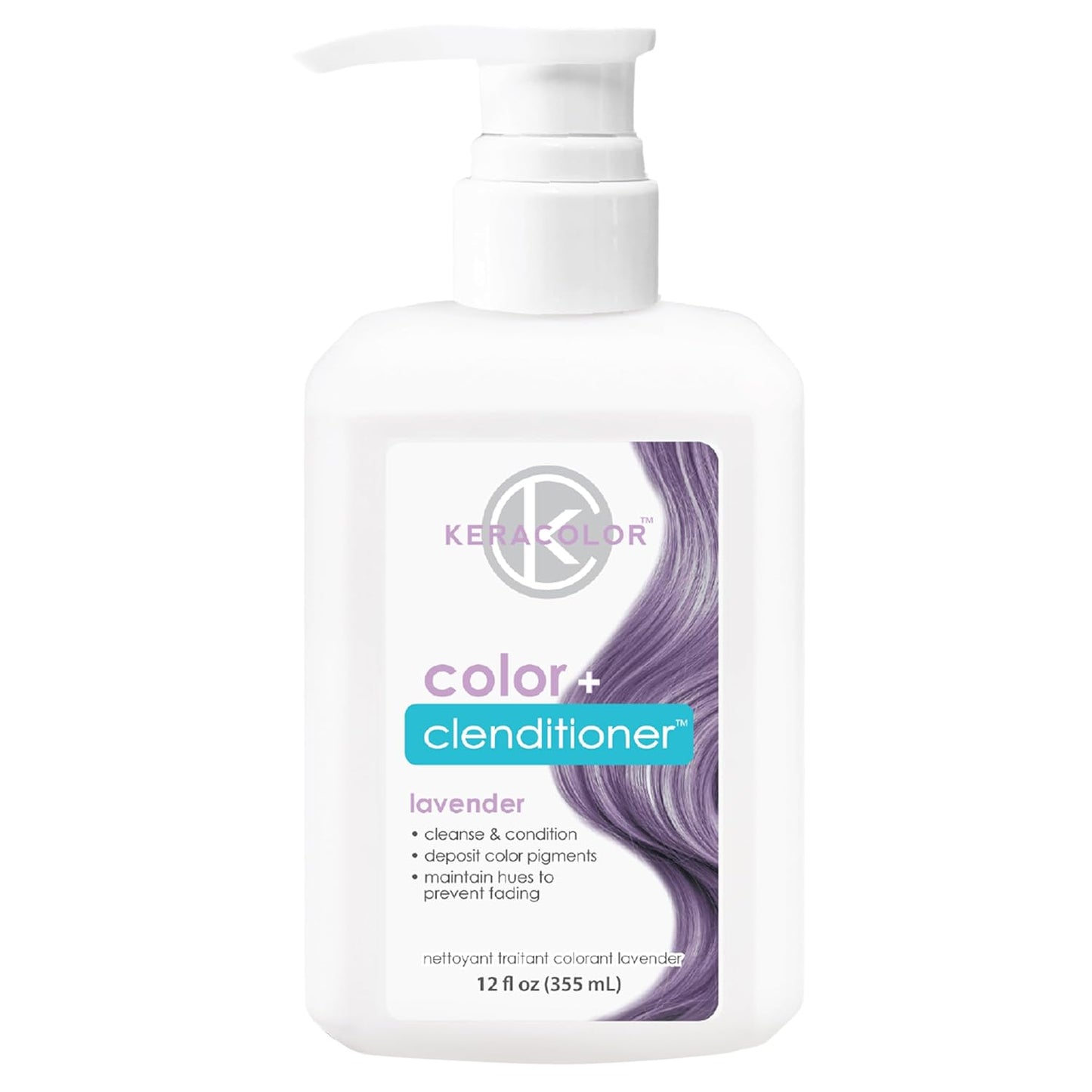 Keracolor Color + Clenditioner | 3-In-1 Color-Depositing Conditioner | 12 Fl Oz