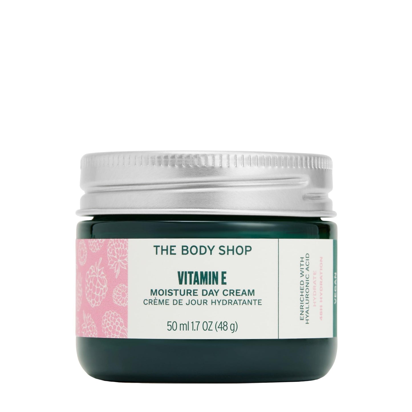 The Body Shop Vitamin E Moisture Cream - Fast Absorbing - Hydrates, Moisturizes And Protects - For Dehydrated Skin - 1.7 Oz