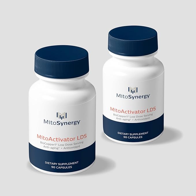 MitoActivator BioCopper1 (Cunermuspir) LDS - Low Dose Serving 0.1mg Bioavailable Copper - Lyme Support for Sensitive Users to minimize Herxheimer Reaction