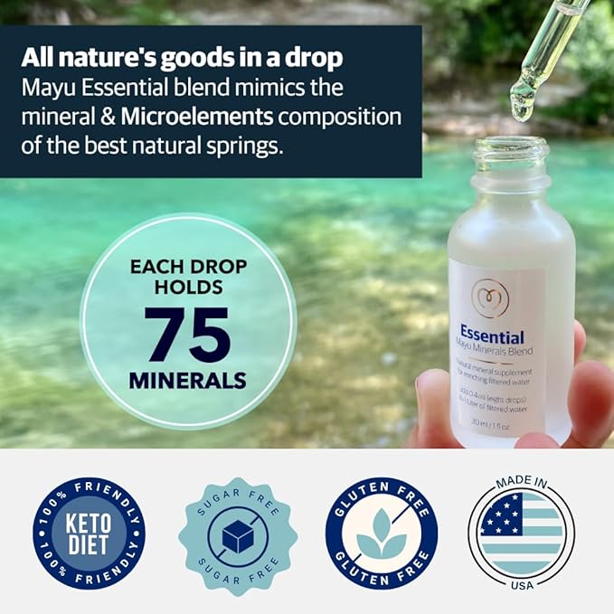 MAYU Essential Blend & Electrolyte Water Drops Minerals Charge Bundle