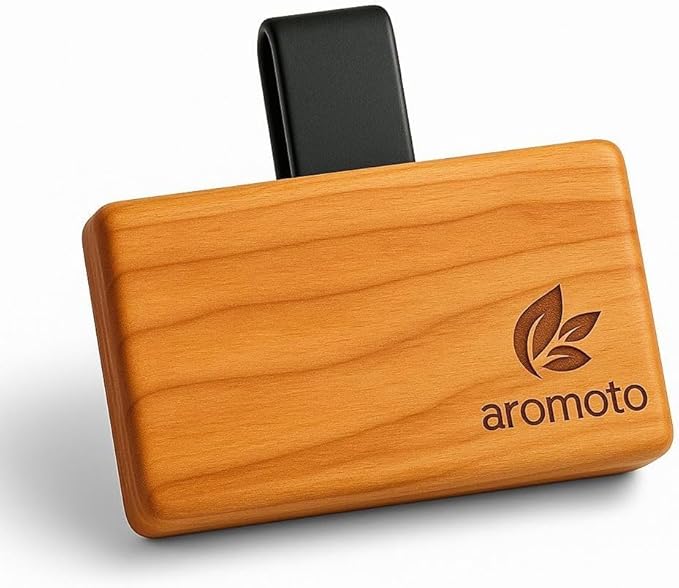 Wooden Car Air Freshener – Premium Natural Scents for Every Drive – Car Odor Eliminator (Teak)