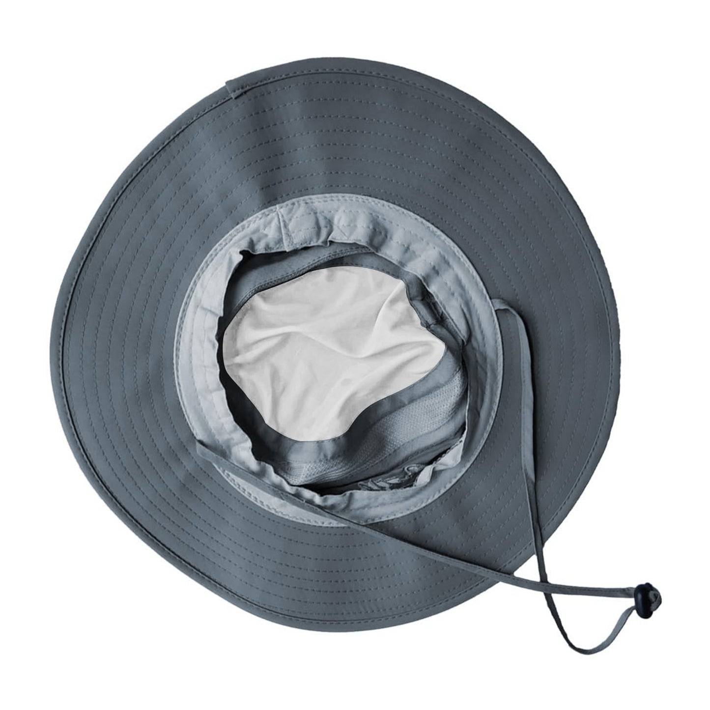 2 Pack Sun Hats for Men Women Fishing Hat UPF 50+ Breathable Wide Brim Summer UV Protection Hat Black/Dark Grey