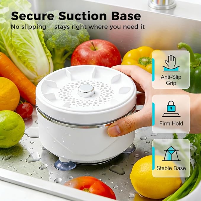 2026 New Fruit and Vegetable Cleaner Machine, Fruit Washing Device Titanium Electrolysis Fruit and Veggie Cleaning Machine, Waterproof Food Purifier for Fruits, Vegetables, Meat and Tableware (1)