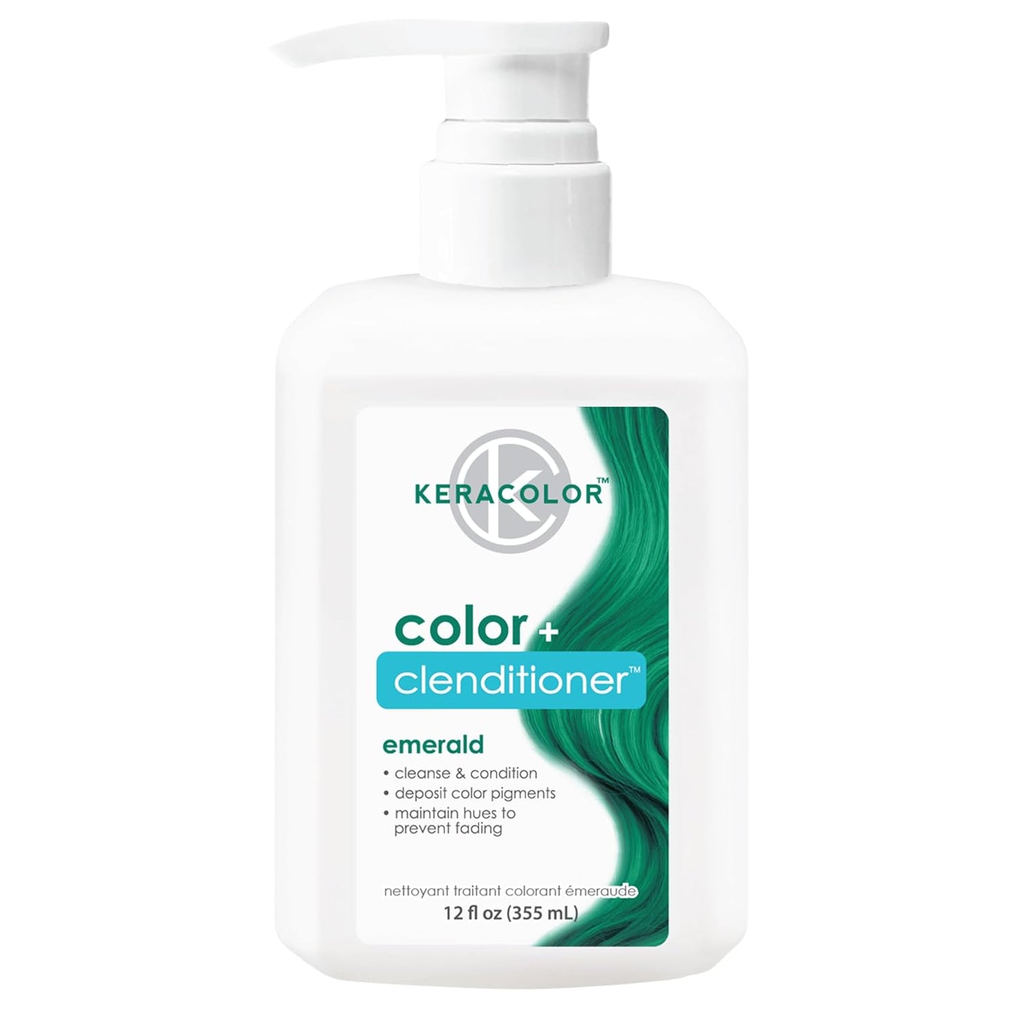 Keracolor 3-In-1 Color-Depositing Conditioner | Gently Cleanses & Conditions | 12 Fl Oz