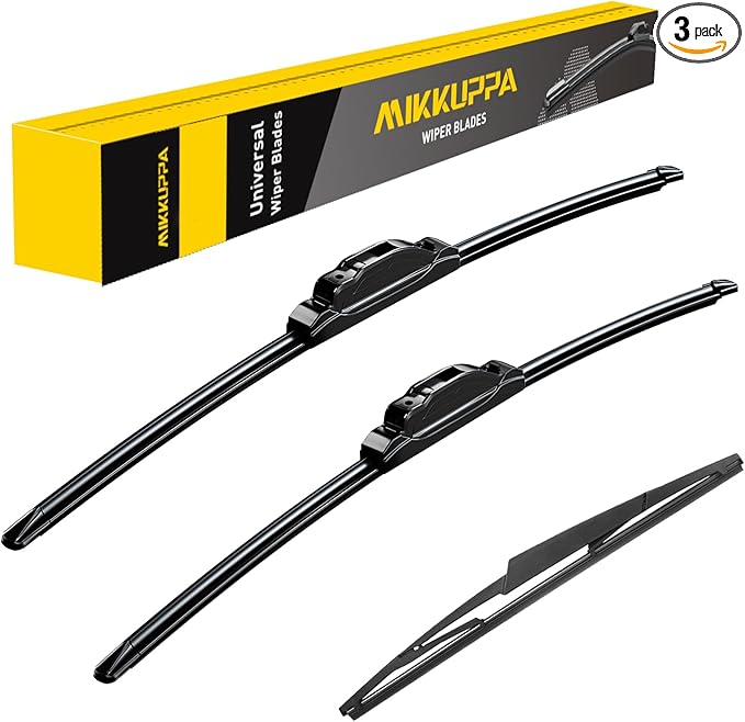 MIKKUPPA 22"+22"+16" Windshield Wiper Blades Replacement for 2009-2016 Lincoln Navigator, Front & Rear Wiper Blades Set, Durable Stable Quiet All Season (Pack of 3)