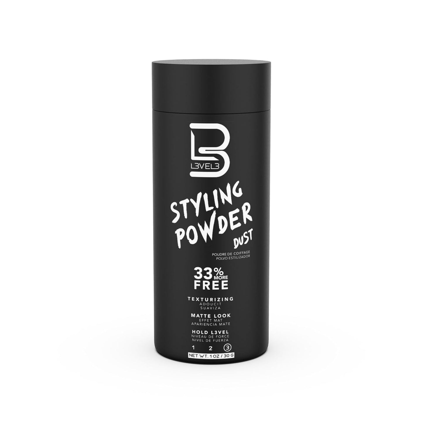 Level 3 Men's Styling Powder | Natural Look | Easy Application, No Grease