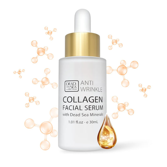 Dead Sea Collection Collagen Serum For Face - Anti-Wrinkle Hydration Facial Serum - Smooth And Moisturized Skin - Enriched With